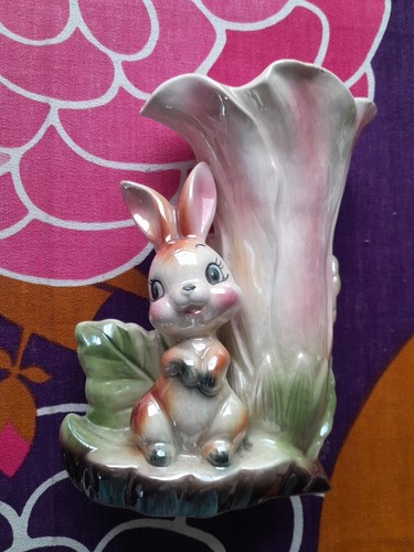 Vintage lustreware bunny - vintage,