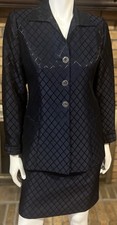 Renlyn NY Navy Blue Suit Black