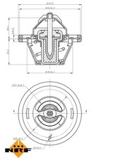 THERMOSTAT COOLANT FITS: VW
