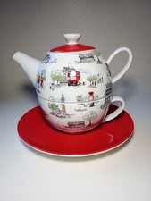 Cath Kidston London Sights Tea For One Teapot Tea Cup & Saucer