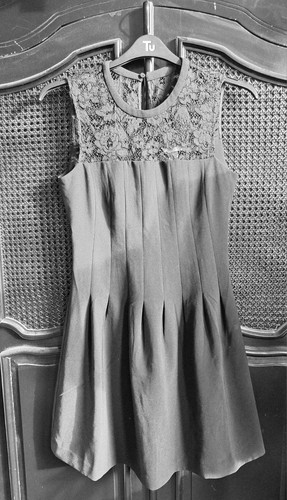 Black drop waist dress - h&m,