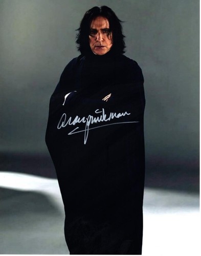 Alan rickman signed 11x14 - rickman,