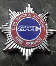 OBSOLETE CIVIL AVIATION AUTHORITY FIRE SERVICES  CAP BADGE