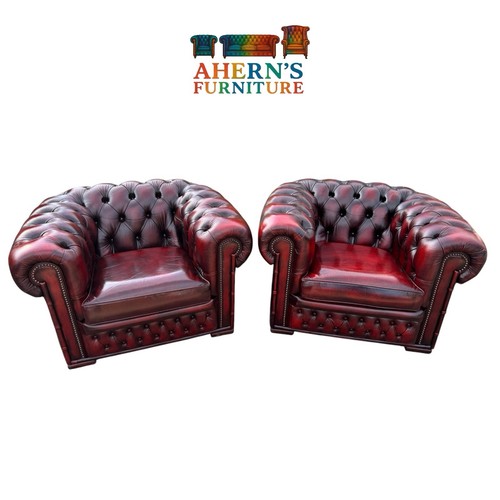 Pair oxblood leather - pair, of