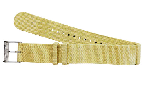 Longines beige 5mm nato - beige, 21.5mm