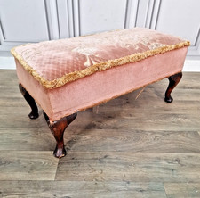 Vintage Footstool – Pink