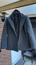 SUPERDRY MEN PEA COAT WINTER WOOL ZIP WARM JACKET XXL 2XL