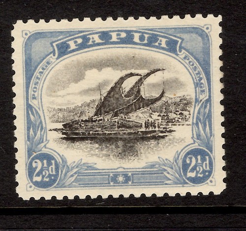 Papua 1907 2d blk - sg, 1/2d