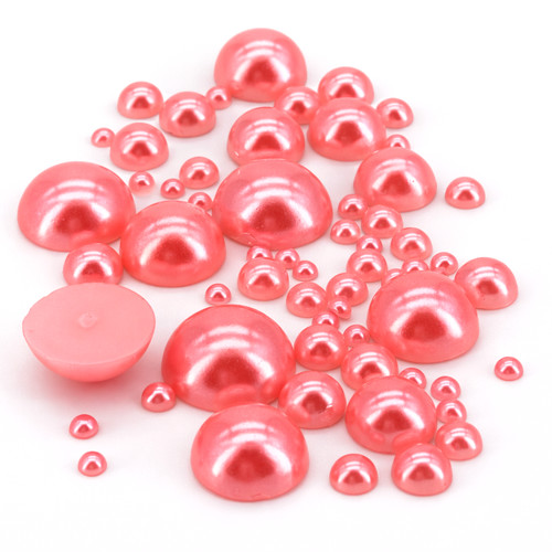 Flat back pearl rhinestones - pearl,