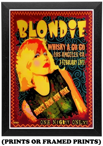Blondie concert poster 1977 - blondie,