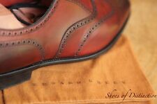 Edward Green Tan Leather Oxford Brogue Shoes Mens UK 8.5 US 9.5 EU 42.5
