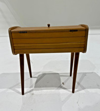 Vintage Midcentury 1960’s Danish Sewing Trinket Box Retro Funky Sputnik Legs
