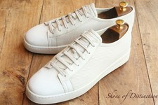 Santoni White Leather Sneakers