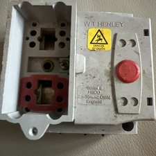Henley Mains House Service Cut Out Fuse Carrier Base SP&N 100AMP Rated SERIES 8