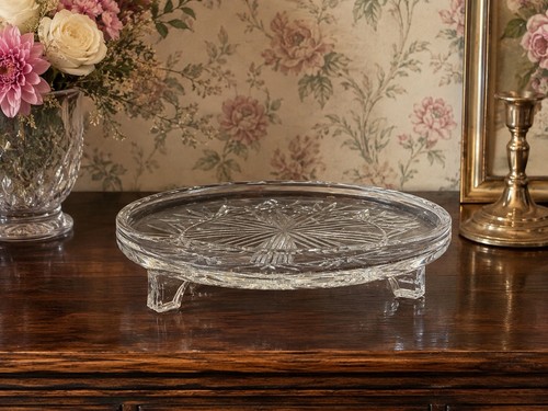 Footed vintage glass - footed,