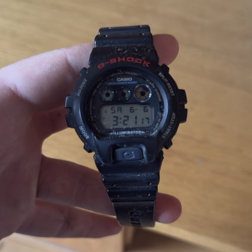 Casio shock 6900 black - dw-6900,