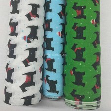 Xmas Scotty Dogs Print