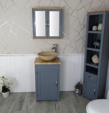 Cloakroom Bathroom Vanity Grey