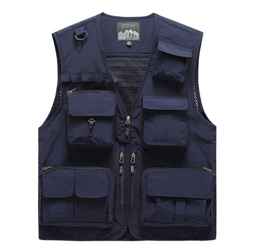 Men sleeveless multi - sleeveless, multi-pocket