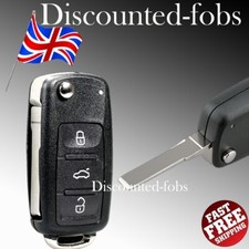 3 Button Remote Key Fob Case For VW Volkswagen Golf MK6 Polo Beetle Caddy .