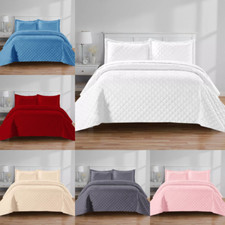 3 Piece Quilted Embossed