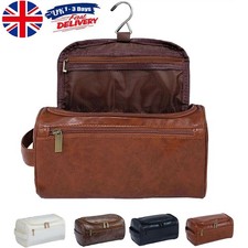 Mens Travel Wash Bag PU