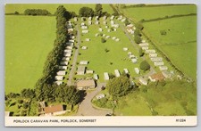 Porlock Caravan Park, Somerset - Aerial View - Colourmaster Postcard R1224