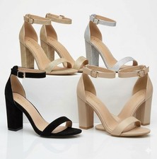 Womens High Block Heel Sandals