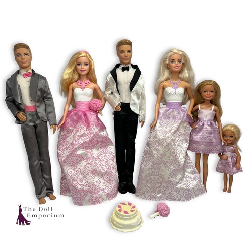 Barbie dolls purple - dolls, pink