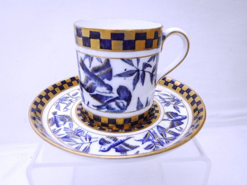 Coalport bluebird gilded cup - bluebird,