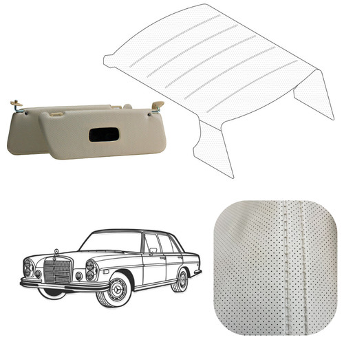 Cream perforated headliner o - headliner, w/o