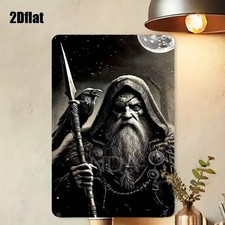 Viking inspired metal plaque