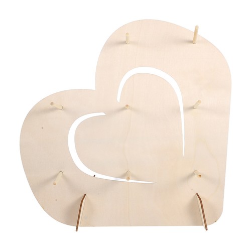 Versatile beige wooden donut - beige,