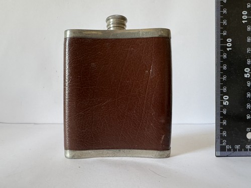 Vintage english pewter hip - english,