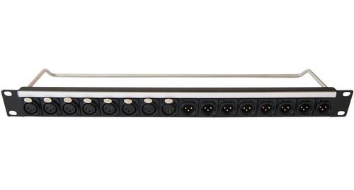 Loaded patch panel 16 xlr - patch,