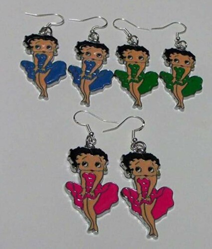 Betty boop bracelet earrings - boop,