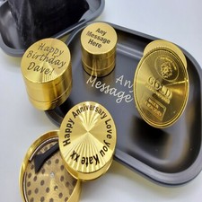 crusher herb grinder engraved