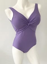 BHS Lilac Purple Twist Knot Swimsuit UK 12