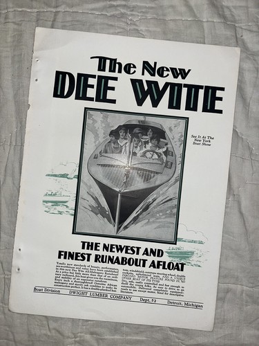 1929 dee wite speedboats - 1929,
