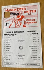 Manchester United v Barrow, LFA County Cup Semi Final Replay, 11th March 1970.