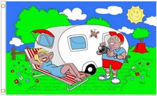 HAPPY CARAVAN FLAG 5' x 3'