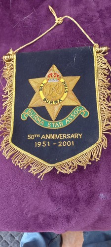 Burma star association shield - burma,