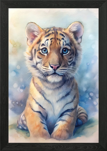 Watercolor painting tiger - watercolor,
