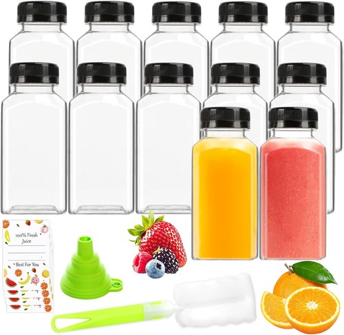 Juice bottles with lids 12 - with, lids,
