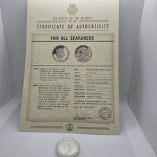 Silver Proof 2016 Gibraltar £20 Twenty Pounds Coin For All the Seafarers 1939-45