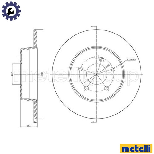 Brake disc 0485c - brake, 23-0485c
