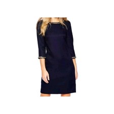 Ted Baker Hadim Chain Embellished Tunic Dress Navy Size 4 UK 14 RRP£260