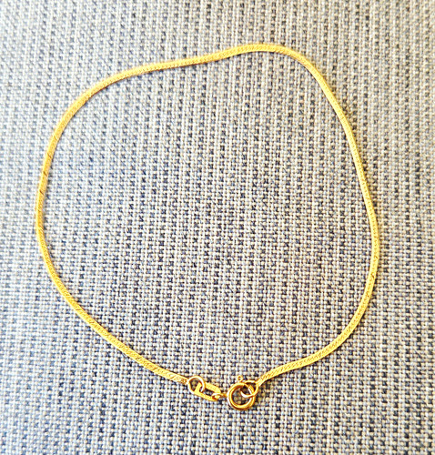 14k yellow gold - snake, chain