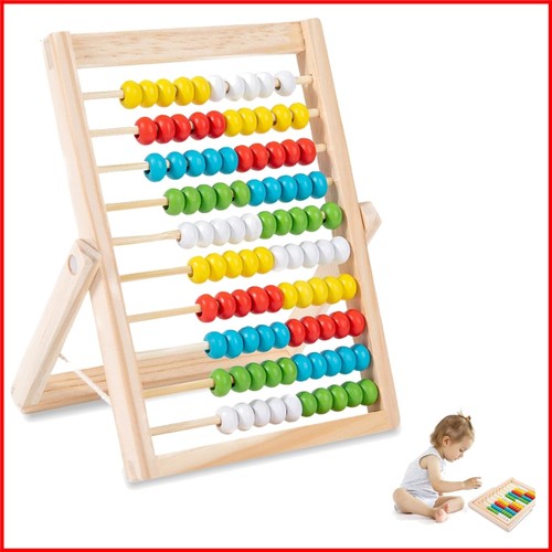 Multicolor wooden abacus - wooden,