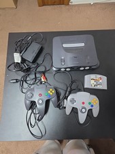 Nintendo 64 Bundle with 2 controllers, 1 game Tested Working 